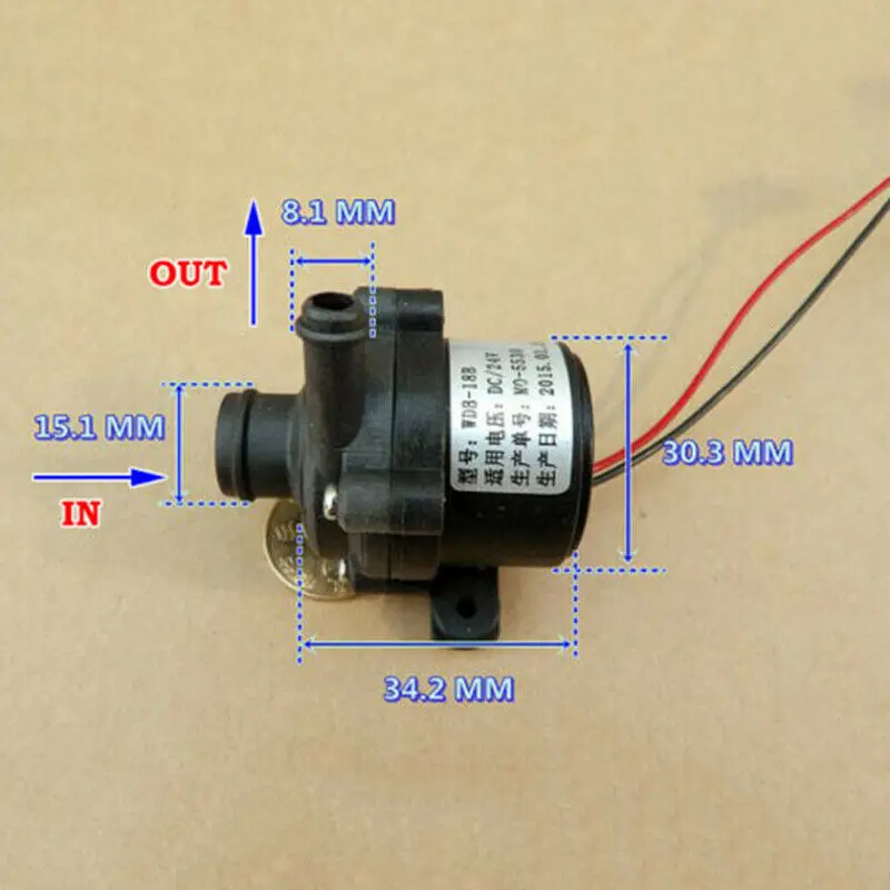 30 мм DC 24 в маленький микро DC бесколлекторный погружной водяной насос тихий для игрушек аквариумный фонтан