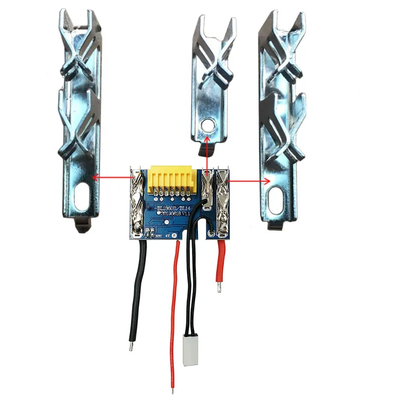 マキタ-リチウムイオンバッテリー用充電器コネクタ,14.4V 18V,BMS 