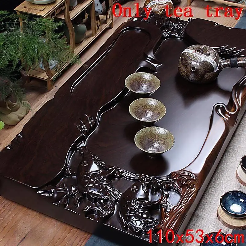 Version P Доска Puer De Te Chino Bandeja Китай высокий вассоио да портата Dienblad набор деревянная подставка под порцию кунг-фу китайский чайный поднос - Цвет: Version P
