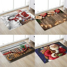 Санта-коврик для двери, Рождественский коврик, праздничный коврик для кухни, спальни, коврик, Противоскользящий коврик для комнаты, элегантный коврик, 5 размеров
