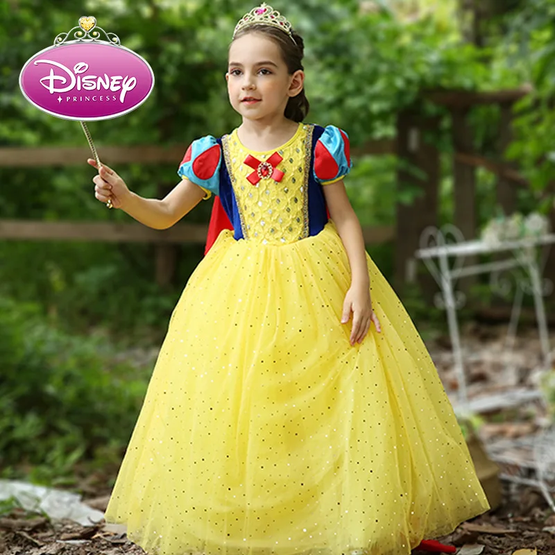 Disney Princess Kids Dresses For Girl Snow White Costume Princess ...