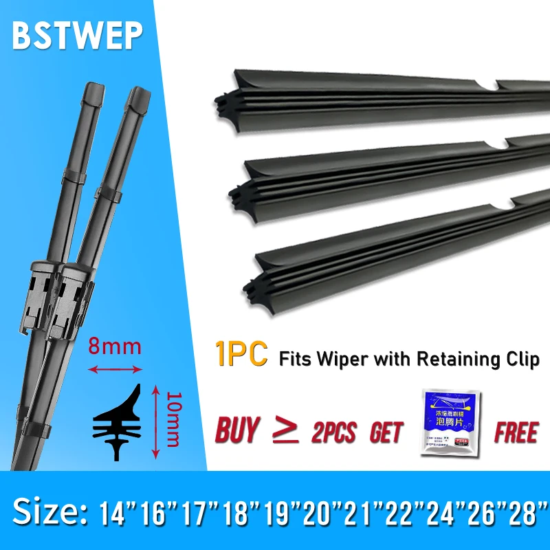 BSTWEP High Quality Long Life Wiper Refill Natural rubber for Valeo