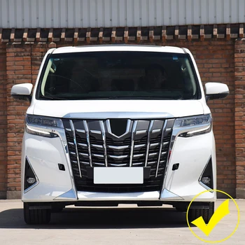 

High flying For Toyota Alphard 2018 2019 ABS Front Bottom Bumper Molding Grill Trim Cover Stickers Garnish Car accessories 1pcs