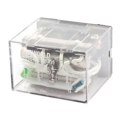 

HH64P DC24V Coil Voltage 4PDT 14-Pin Green Light Electromagnetic Relay