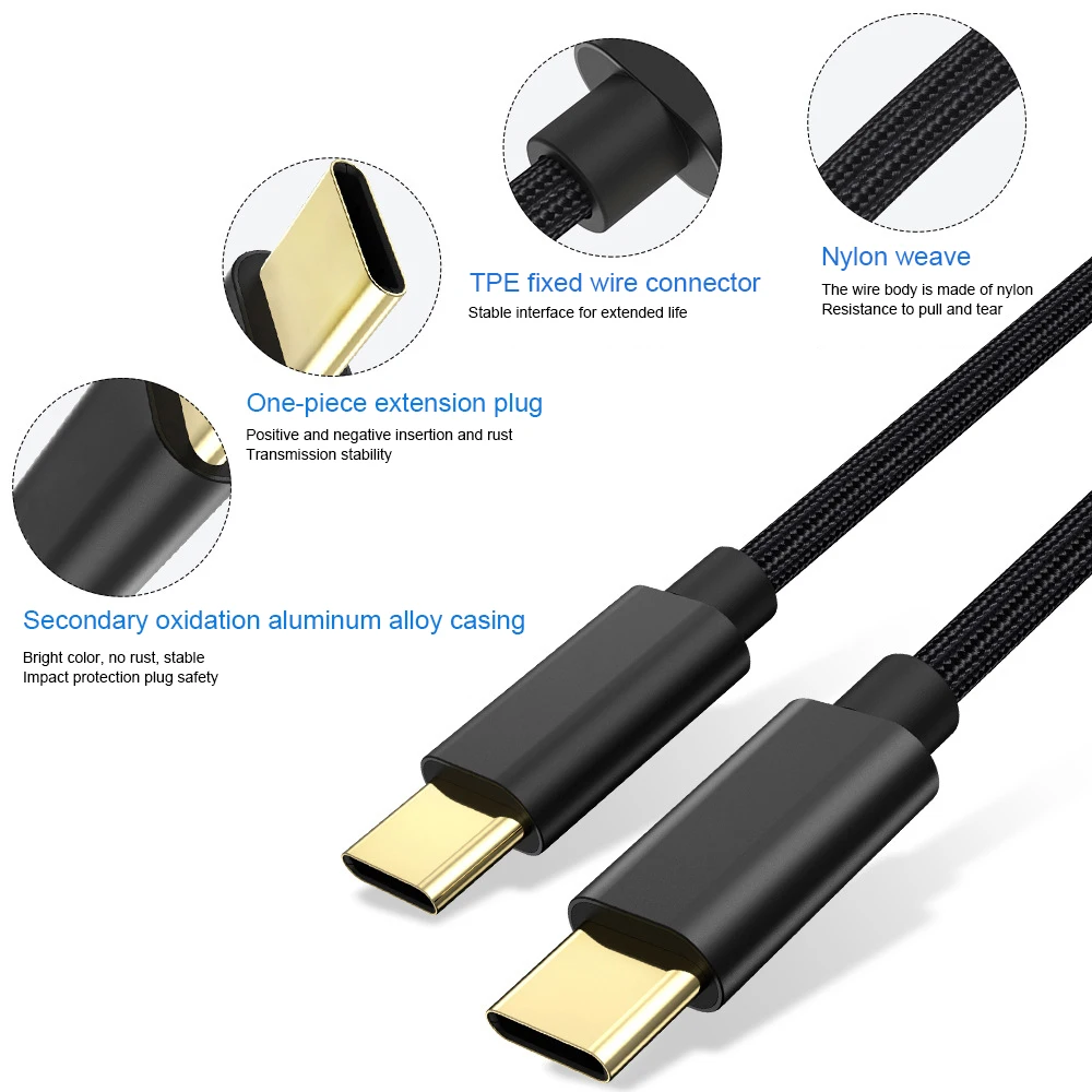 PD кабель для быстрой зарядки для huawei samsung type-C-type-C 3A QC3.0 зарядное устройство USB-C type c кабель для Macbook Xiaomi Android устройств