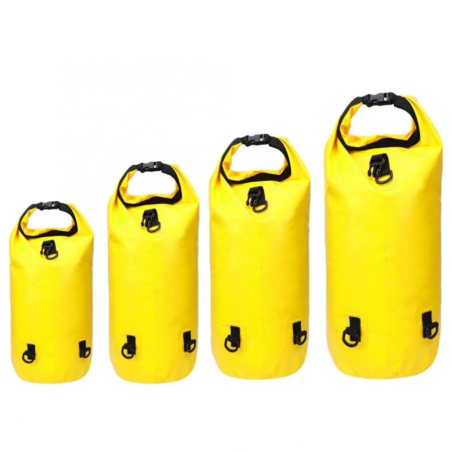 10L-40L ПВХ открытый складной водонепроницаемый баррель сухой мешок хранения переноски сумки Кемпинг Пешие прогулки пляж желтый путешествия баррель воды
