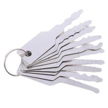 Repair-Kits Jiggler-Keys Car-Unlocking-Lock Opening Stainless 10pcs Dual-Sided Hot-Sale