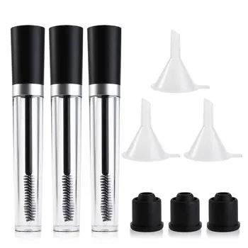 

1 Set Empty Eyelash Cream Bottle Eyelash Cream Container with Funnels Round Empty Mascara Tubes Eyelash Cream Vials Mascara Bott