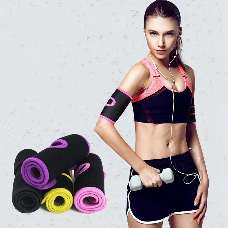 1PCS Arm Hülse Wrap Ultra-dünne Thermische Kompression Schwitzen Abnehmen Band Für Fitness Yoga Gewicht Verlust