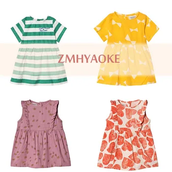 

Pre-sale ZMHYAOKE 2020 Summer Baby Girls Casual Dresses Fashion Beach Christmas Dress Thanksgiving Girls Princess Dress