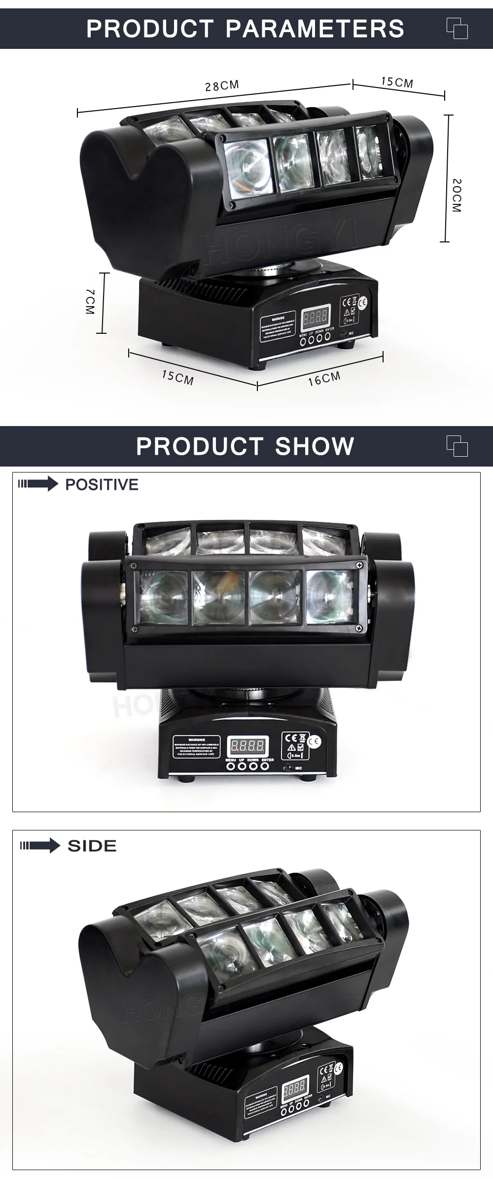 Сценический свет dj светодиодное оборудование для дискотек, 8x10 Вт RGBW 4IN1 светодиодный луч-паук Поворотная голова светового оборудования