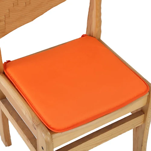 New Soft Comfort Seat Mat Solid Color 40cm*40cm Lumbar Pillow Office Chair Seat Cushion Bolster Buttocks Tie On Pad 7 Colors cushions for outdoor furniture Cushions