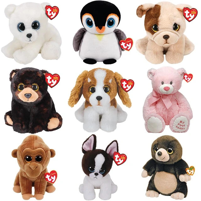 15cm Ty Beanie Babies Cat Dog Lion Bear Alpaca Tiger Monkey Plush Animal  Toys Stuffed Doll Gift - AliExpress