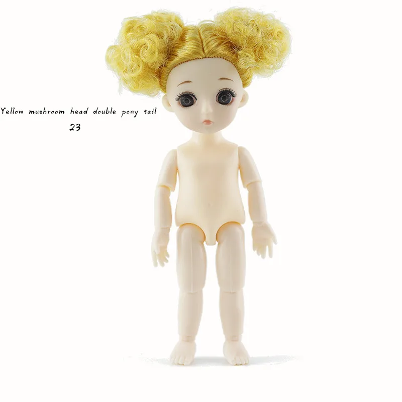 Фарфоровая мышечная Кукла Барби 3D истинный глаз Красота 16 см DJD Изменить макияж Кукла тело Burberry кукла девочка как игрушка подарок - Цвет: 23