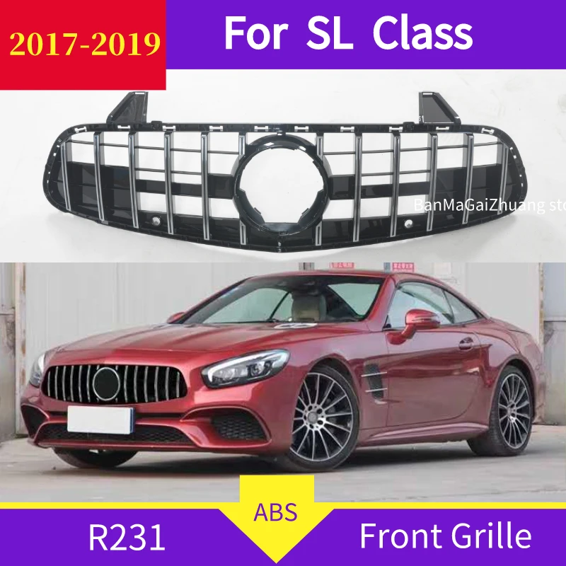 Передняя решетка R231 GT для mercedes SL Class 2017-2019 SL500 SL450 ABS передний бампер | Автомобили и