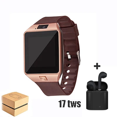 Gold A Умные часы с Bluetooth DZ09, умные часы, трекер сна, будильник, циферблат, ответ на вызов, SIM, TF карта, камера, умные часы для Android - Цвет: Gold A