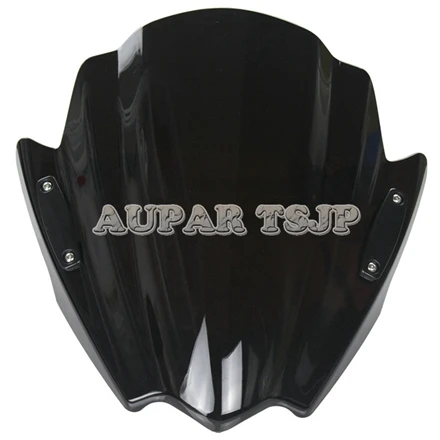 Мотоцикл воздушный дефлектор для Kawasaki ER-6N 2009 2010 2011 09 10 11 Autocycle лобового стекла автомобиля ABS Пластик лобовое стекло дымчатое лобовое стекло - Цвет: Black