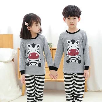 

Cotton Children's Pyjamas Kids Girls Boys Sleepwear Teenager Pajamas Nightwear Baby Infant Clothes Animal Cartoon Pijama Sets