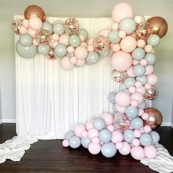 

174Pcs/123Pcs /126Pcs/100Pcs Macaron Pastel Balloon Confetti Pre Filled Balloons Kit Baby Shower Wedding Birthday Party Decor