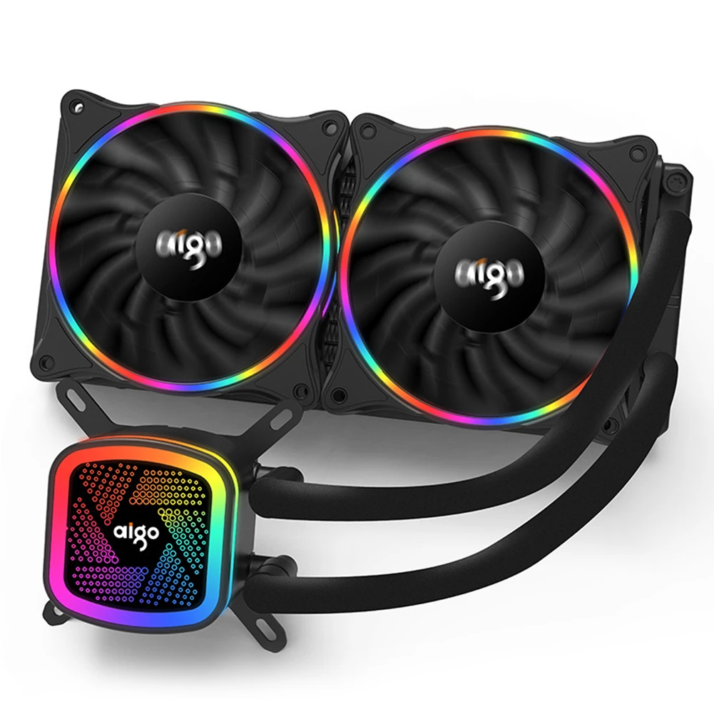 Кулер для процессора V240 AIO радиатор 240 мм вентилятор RGB-светодиодный ОД LGA 775 1155 1156