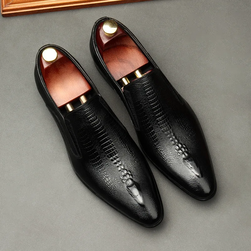 Genuine Leather Men Dress Shoes