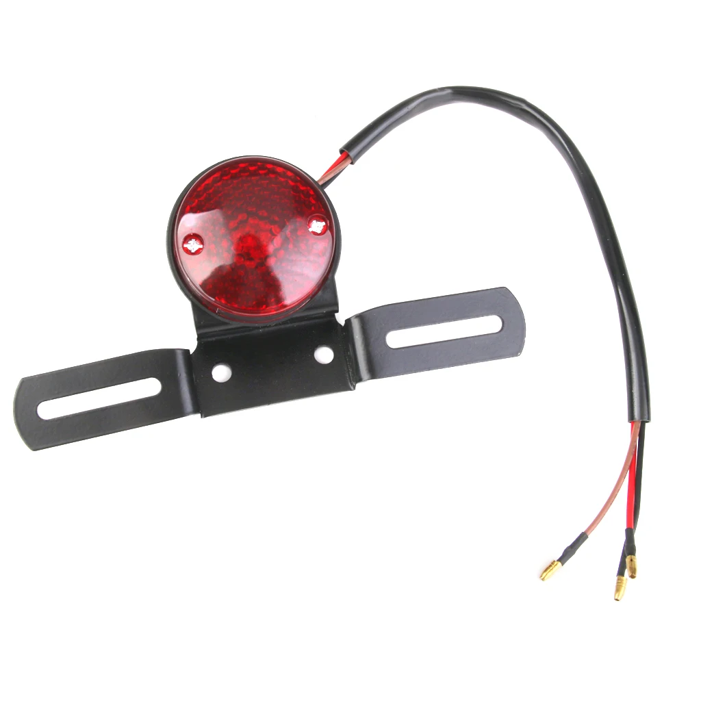  Motorcycle Motor Brake Tail Rear Light Plate Holder For  Most Motorcycle Street Biker Cruiser/Chopper Dirt Bike ATV DC 12V  