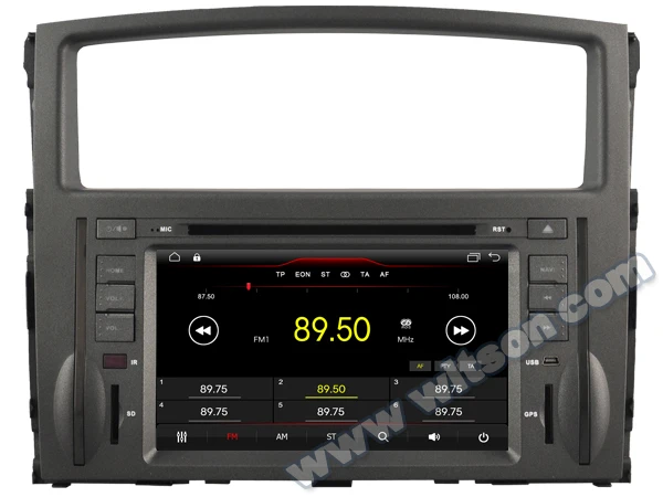 7 &quotAndroid 10 OS автомобильный DVD Мультимедиа Навигация gps радио для Mitsubishi Pajero 2006-2011 с