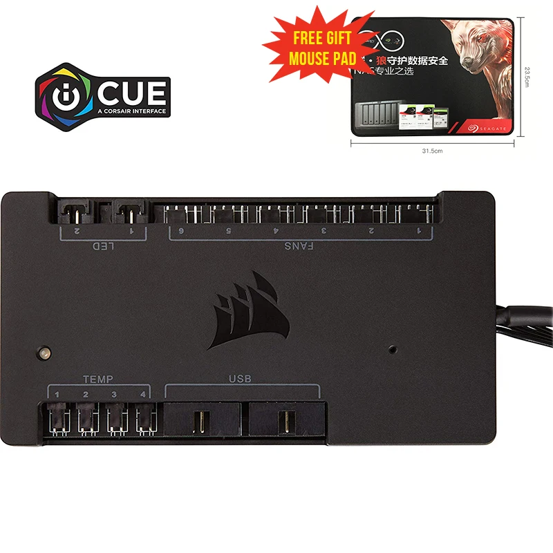 Умный контроллер освещения и скорости вентилятора CORSAIR iCUE Commander PRO