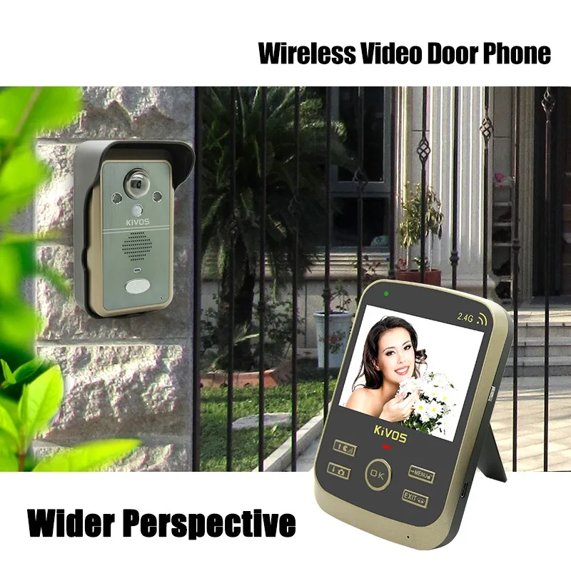Video Door Phone Kit Home Security Camera Monitor Doorbell One Camera Three Monitors Intercom System Wireless Monitoring KDB302A