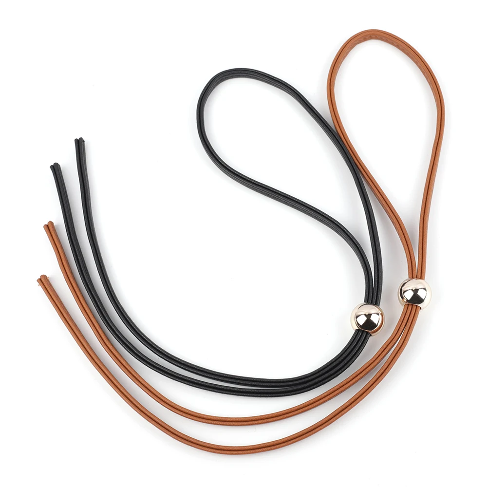 DIY Bucket Bag Drawstring Rope Bag Strap PU Leather Detachable Backpack Beam Pocket Purse Accessories Women Shoulder Bag Strap