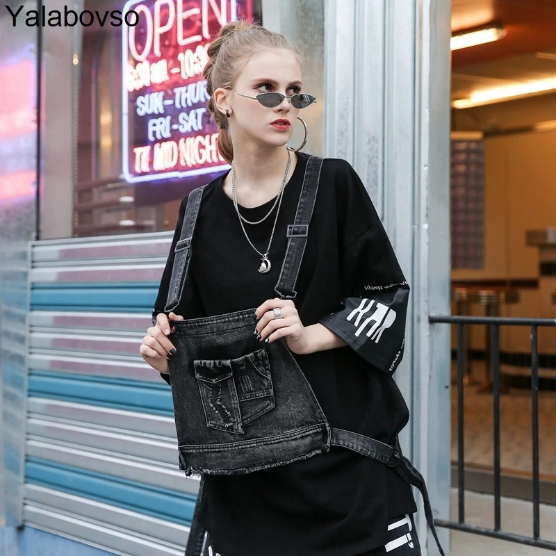 High Street уличная одежда с круглым вырезом 2 шт. футболки с короткими рукавами хлопковая Футболка асимметричные топы с рукавами летучая мышь для женщин Yalabovso Z30