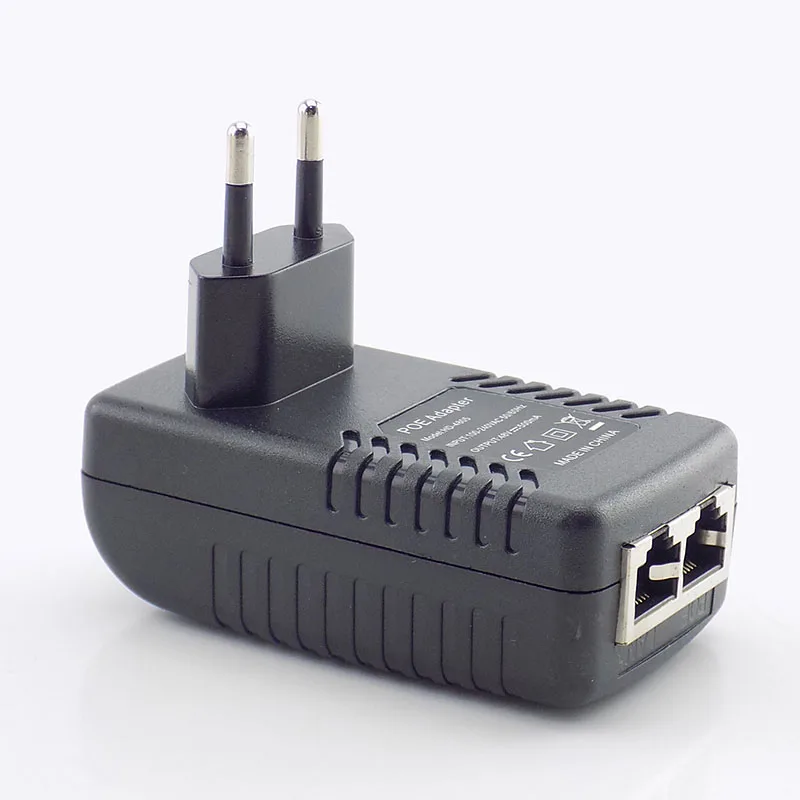 DC 48 В 0.5A 24 Вт Poe источник питания адаптер-форсунка переключатель POE для ip-камеры Wifi POE инжектор настенный штекер зарядное устройство US/EU штекер K13