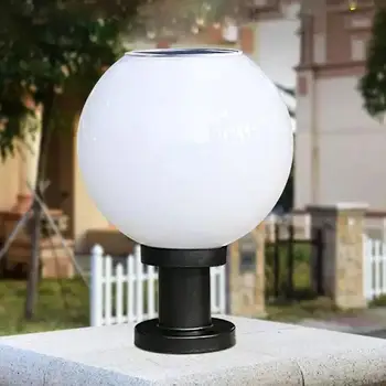 

TWISTER.CK Waterproof Solar Circular Wall Light Solar-powered Ball-shape LED Wall Light Fence Street Lamp Decoration