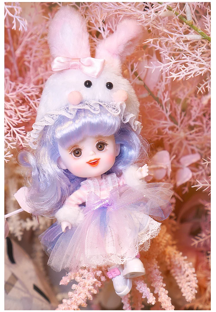 1/12 BJD blyth кукла 26 joint body animals серия ob11 кукла с одеждой Обувь Детский подарок 15 см мини кукла имя от DODO