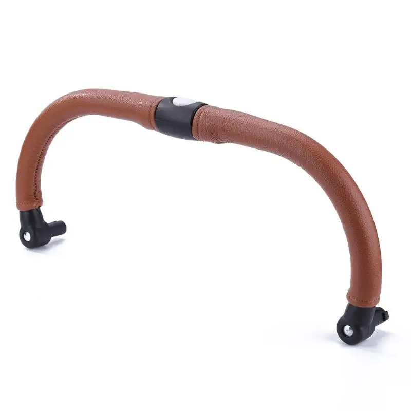 Baby Stroller Accessory Pram Handrails Leather Baby Carriage Armrest