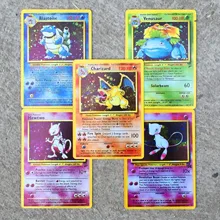 TAKARA TOMY первое поколение флэш-карт, огнедышащий дракон, Карты Покемон, детские настольные игрушки Versus