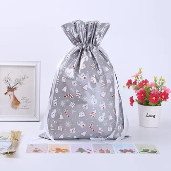

30pcs Christmas Gift Bag Drawstring Bags Wedding Candy Bag Large Medium Sack