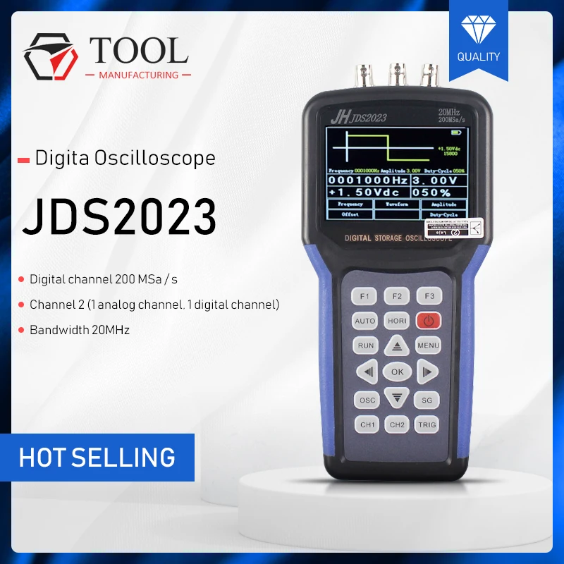 Портативный осциллограф Digita JDS2023 устройство для хранения 2 каналов 20 МГц 200MSA/s
