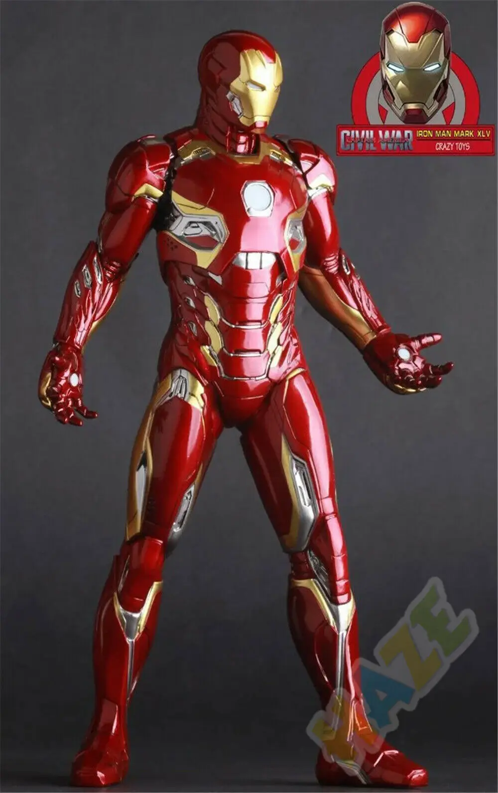 

Avengers: Age of Ultron Iron Man Mark45 Figure Model Toys Collection Marvel Iron Man Figure Toy Model 30cm in Box