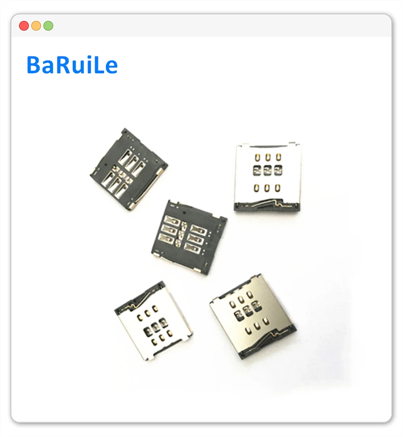 BaRuiLe 10 шт. держатель для чтения sim-карт лоток Слот для iPhone 6S 7 Plus 6 6G 7 P 6splus гнездо для карты замена разъема