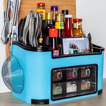 

Kitchen Shelf, Knife Rack, Condiment Bottle, Condiment Rack, Multi-functional Artifacts, Household Chopsticks Collection Box