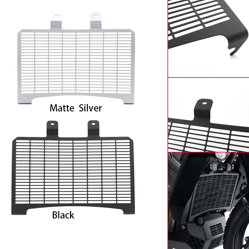 

Motorcycle Black/Chrome Radiator Guard Grille Cover For Harley Pan America ADV 1250 Special RA1250 Shield Radiator Mesh Cover