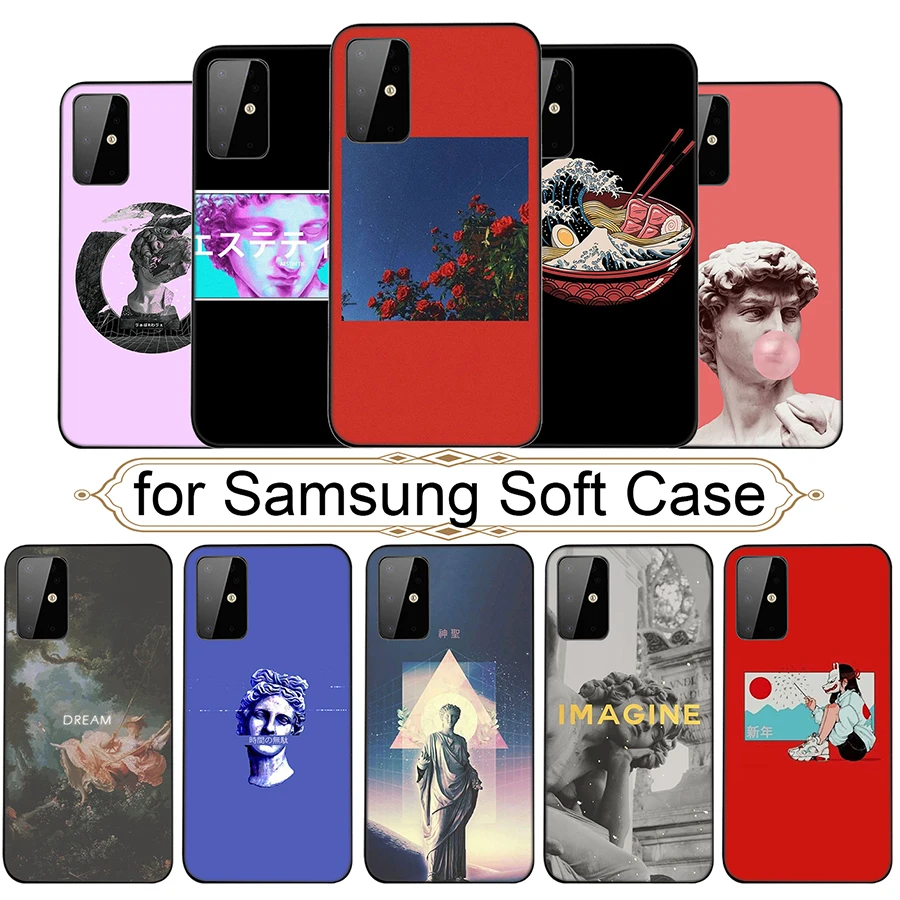 Great Art Aesthetic Cute Soft Phone Case for Samsung Galaxy S20 Ultra Note 10 Plus S10 Lite A91 A81 A71 A51 Cover |