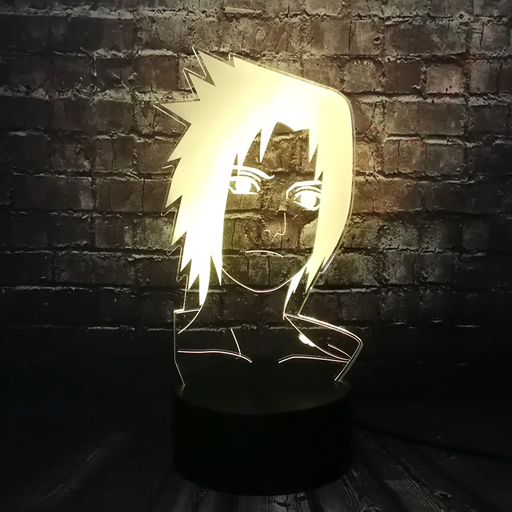 Какаси мультфильм лампа Наруто тема Uzumaki 7 цветов USB изменение LED комната ночник