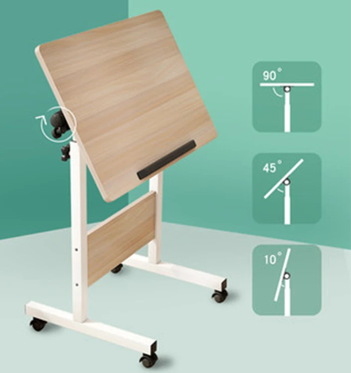 

Computer Table Adjustable Portable Rotate Laptop desk Lazy Sofa/Bedside Makeup table Removable student Painting/Writing desk