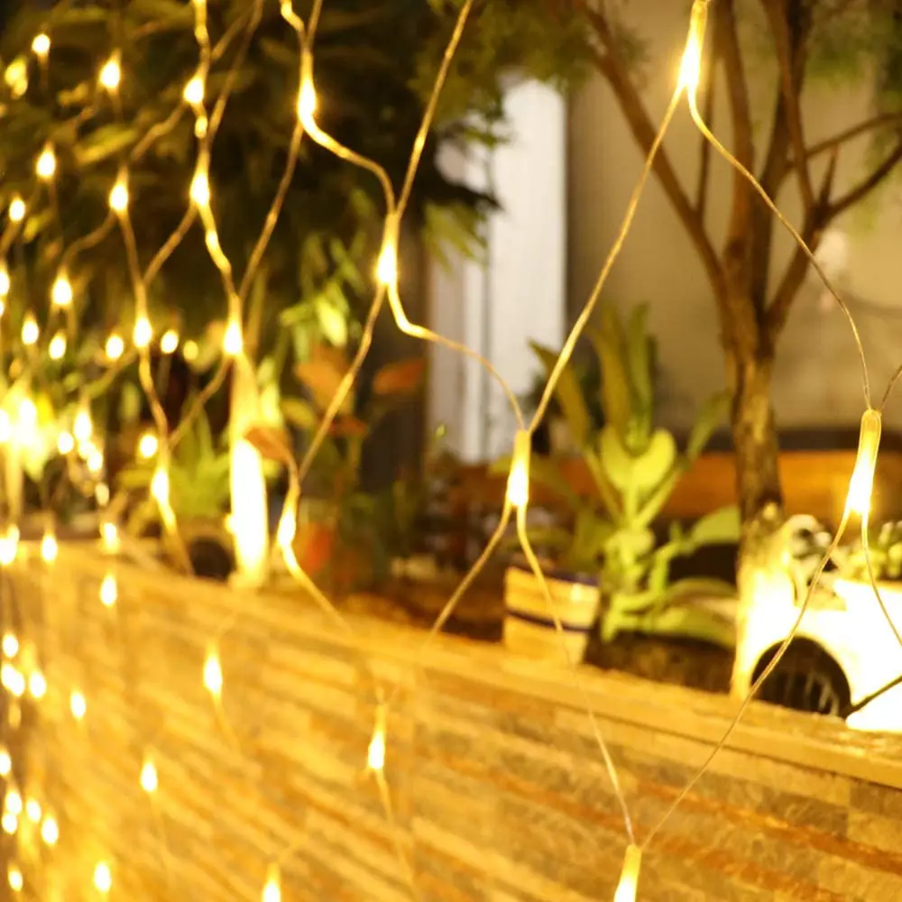 

LED Net light 2*3M 4*6M LED Mesh Fairy String Light Christmas EU 31V Party Wedding New Year Garland Outdoor garden Decor D30
