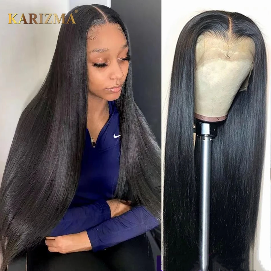 Brazilian Straight 30 Inch Lace Wigs 150 Pre plucked Remy 13X1 Human