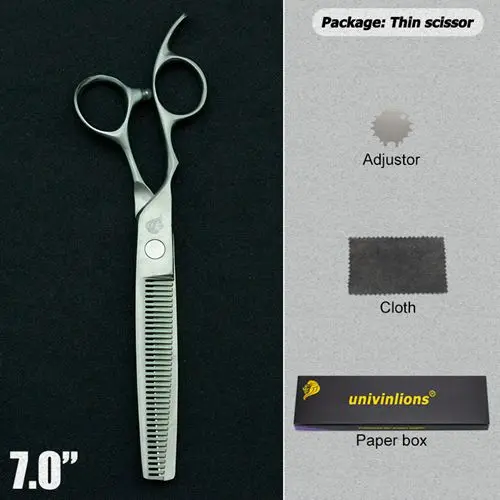 Thinning Scissor " левосторонние ножницы для ухода за собаками ножницы для стрижки волос ножницы для стрижки кошек уход за собакой триммер для туалетных принадлежностей - Цвет: Thinning Scissor