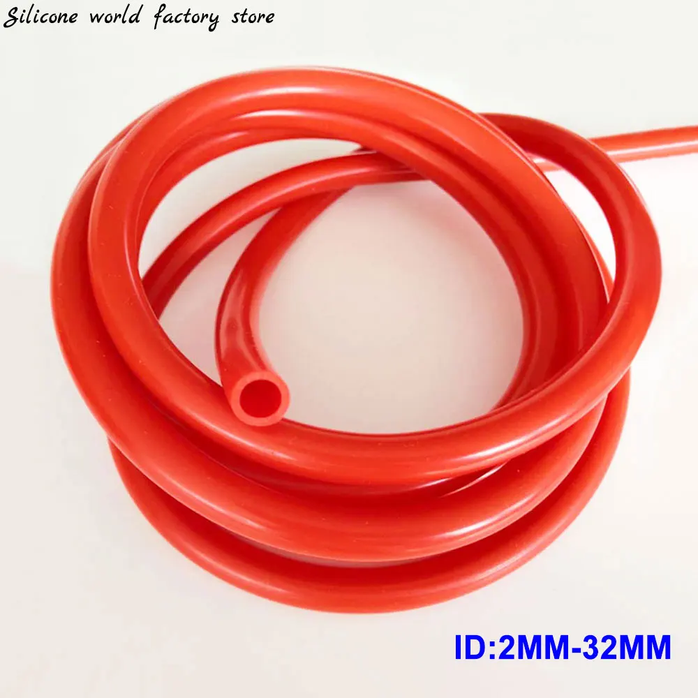 1M Rot Silikon Rohr 3 ~ 50mm Flexible Gummi Schlauch Verdickt Wärme  Beständig Luftpumpe Linie - AliExpress