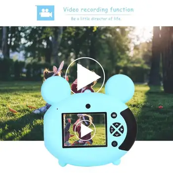 

Mini Camera 2inch Cartoon Cute Camera Kids Children Education Toys Birthday Gift Built-In Audio Support Year, Month And Day